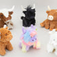 Texas Longhorn Highland Cream Brown Mini Soft Toy Cow, 11cm