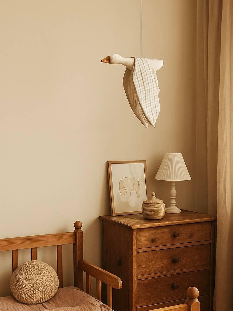 Checkered Fabric Bird