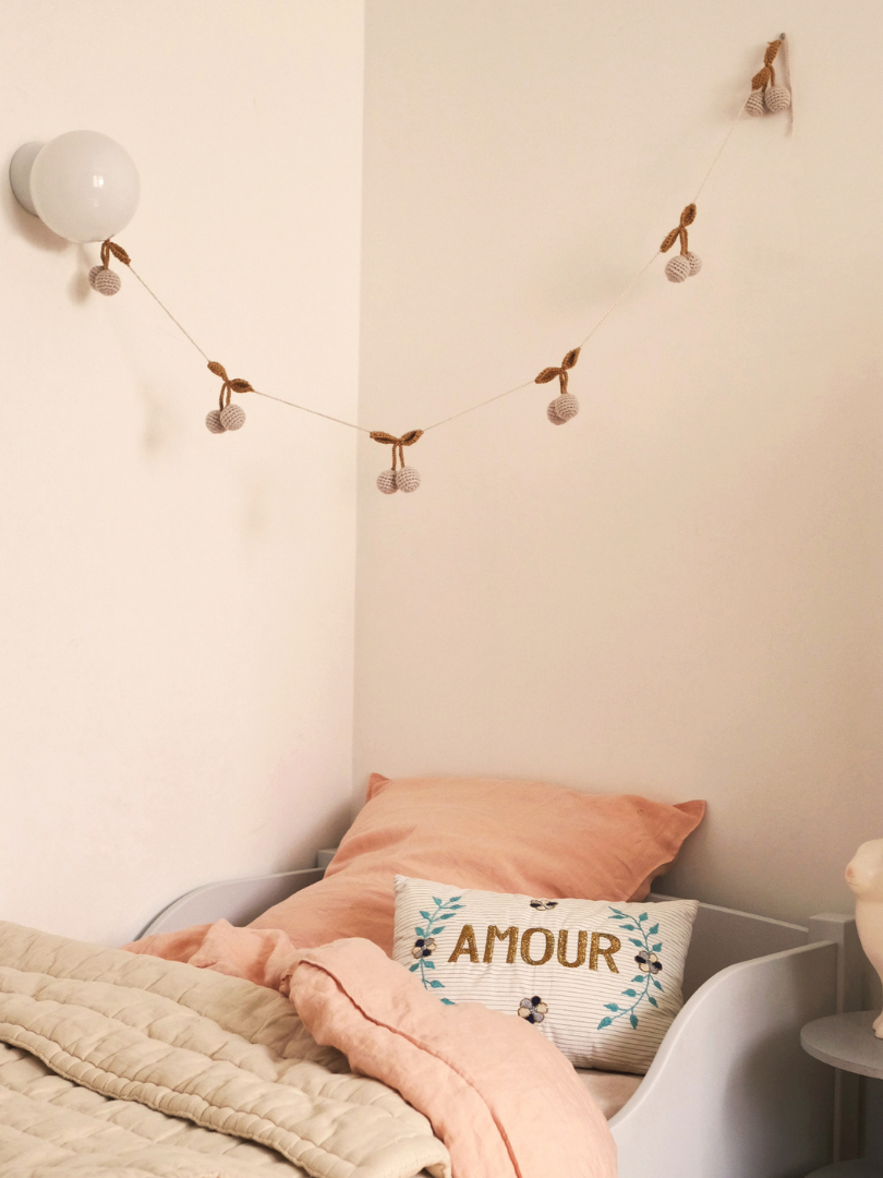 Cherry Knitted Garland