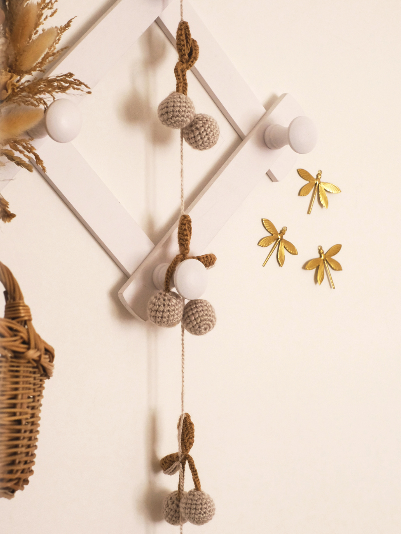 Cherry Knitted Garland