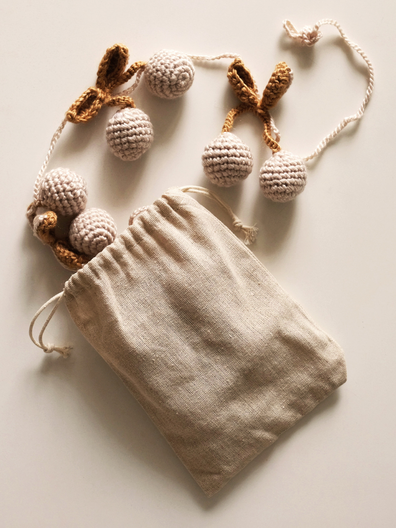 Cherry Knitted Garland