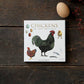 Chickens, Square Card Folder, 8 Cards & Envelopes, 15×15 cm
