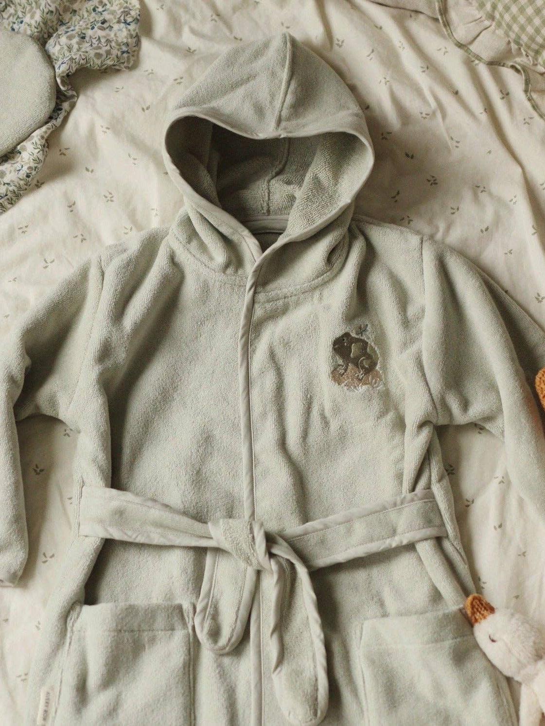 Children's Towelling Robe, Frog