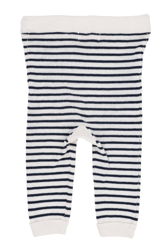 Copenhagen Colors, Baby Leggings, Light Knitted Stripe, Cream/Navy