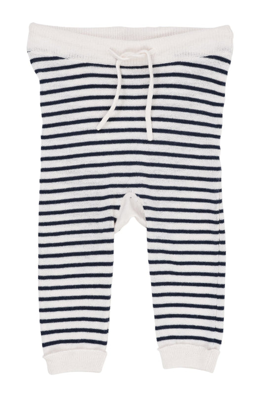 Copenhagen Colors, Baby Romper, Light Knitted Stripe, Cream/Navy