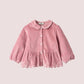Corduroy Blouse with Embroidery, Rose