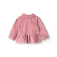 Corduroy Blouse with Embroidery, Rose