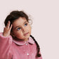 Corduroy Blouse with Embroidery, Rose