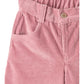Corduroy Pants with Wide Leg & Embroidery, Rose