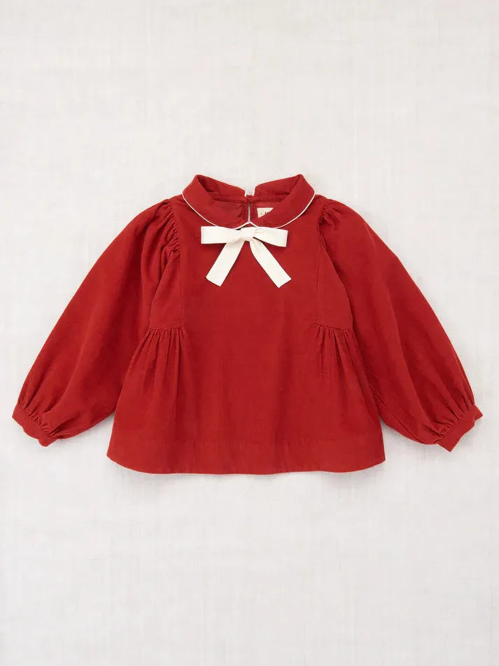 Corduroy Zora Blouse, Garnet