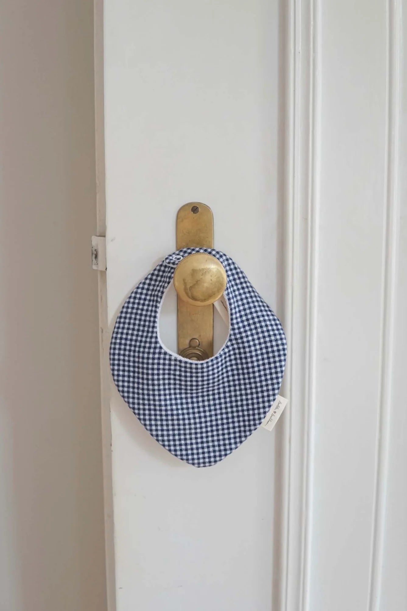 Cotton Bib, Navy & White