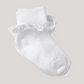 Cotton Lace Socks, Classic White