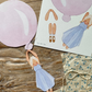 Cut-Out Balloon Girl, Mobile, Pink