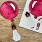 Cut-Out Balloon Girl, Mobile, Red