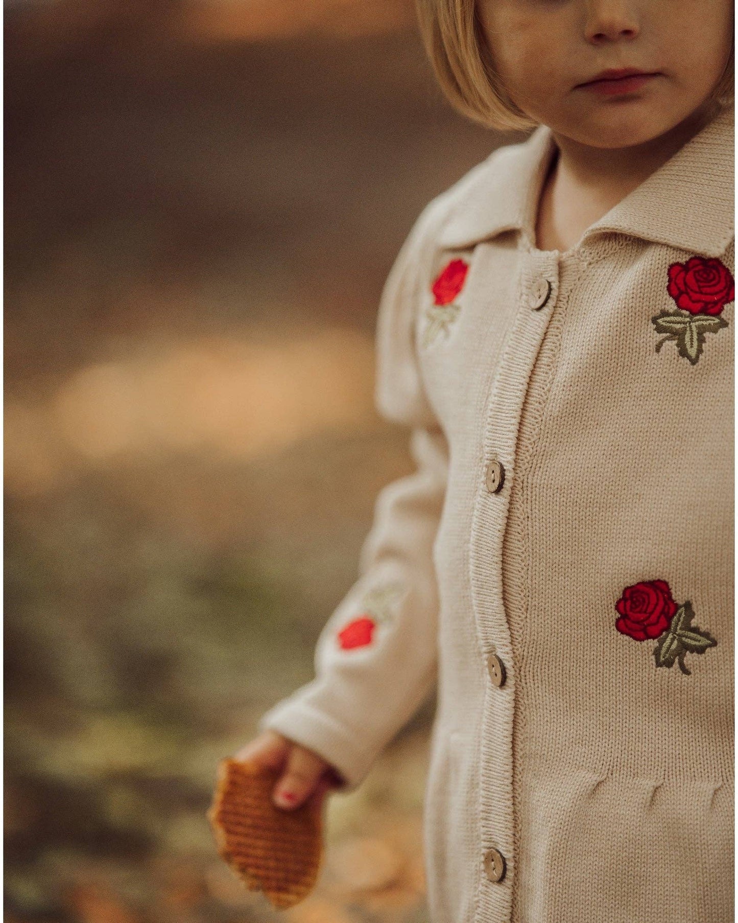 Rose Cardigan, 100% Organic Cotton