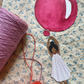Cut-Out Balloon Girl, Mobile, Red