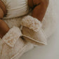 Baby Booties, Noly, Sand, 100% Natural Wool