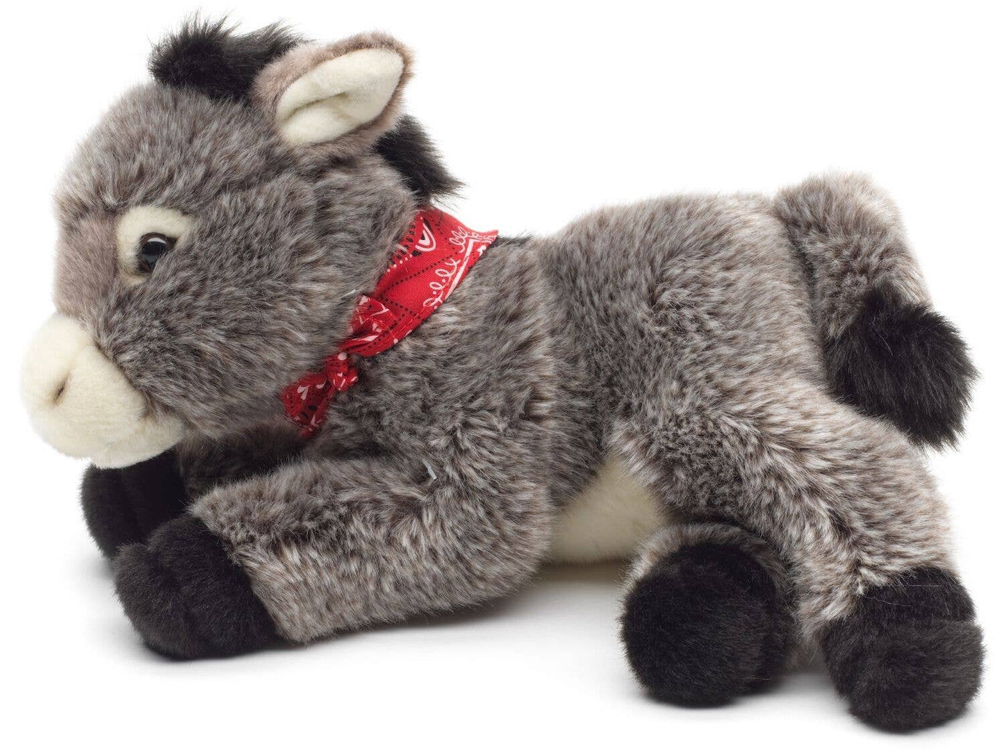 Donkey with scarf, cuddly toy