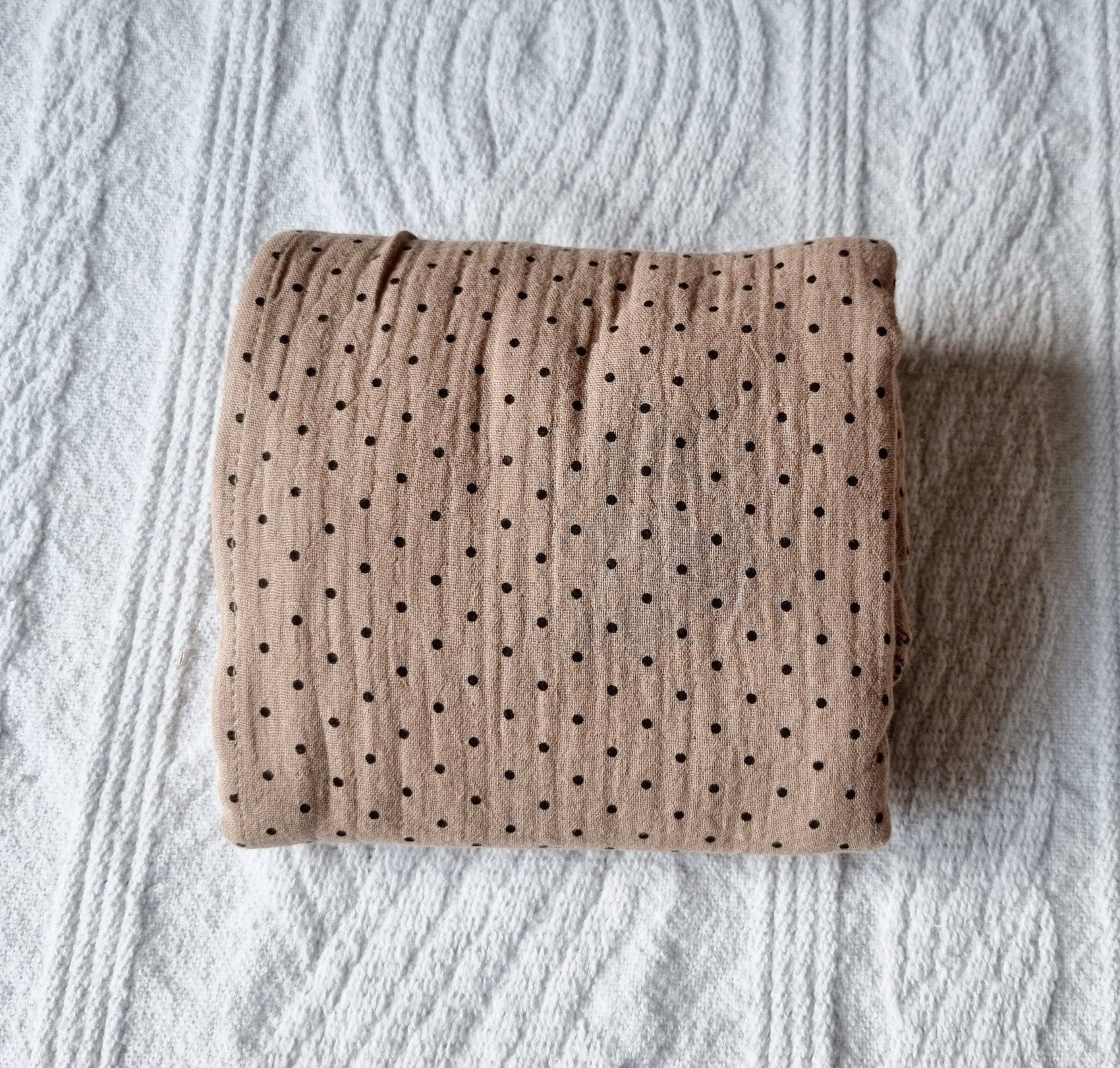 Hydrophilic cloth XL - Soft brown with dots 130x110cm
