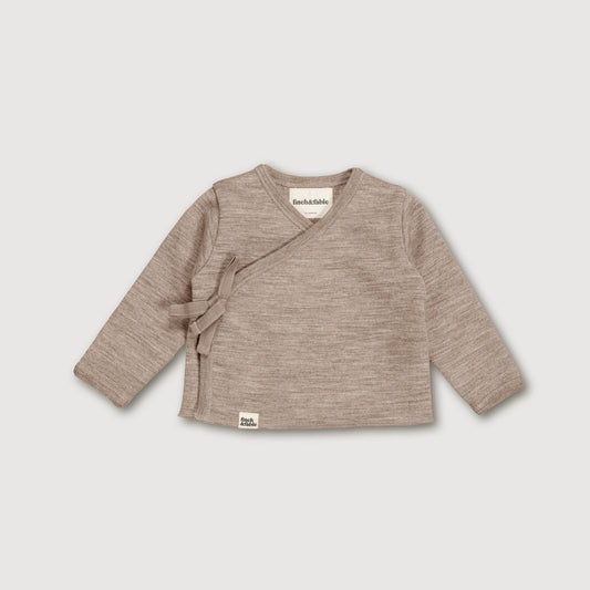 Wool Fleece Cardigan - Sand