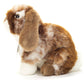 Bunny sitting dark brown white piqued 20 cm - plush toy -