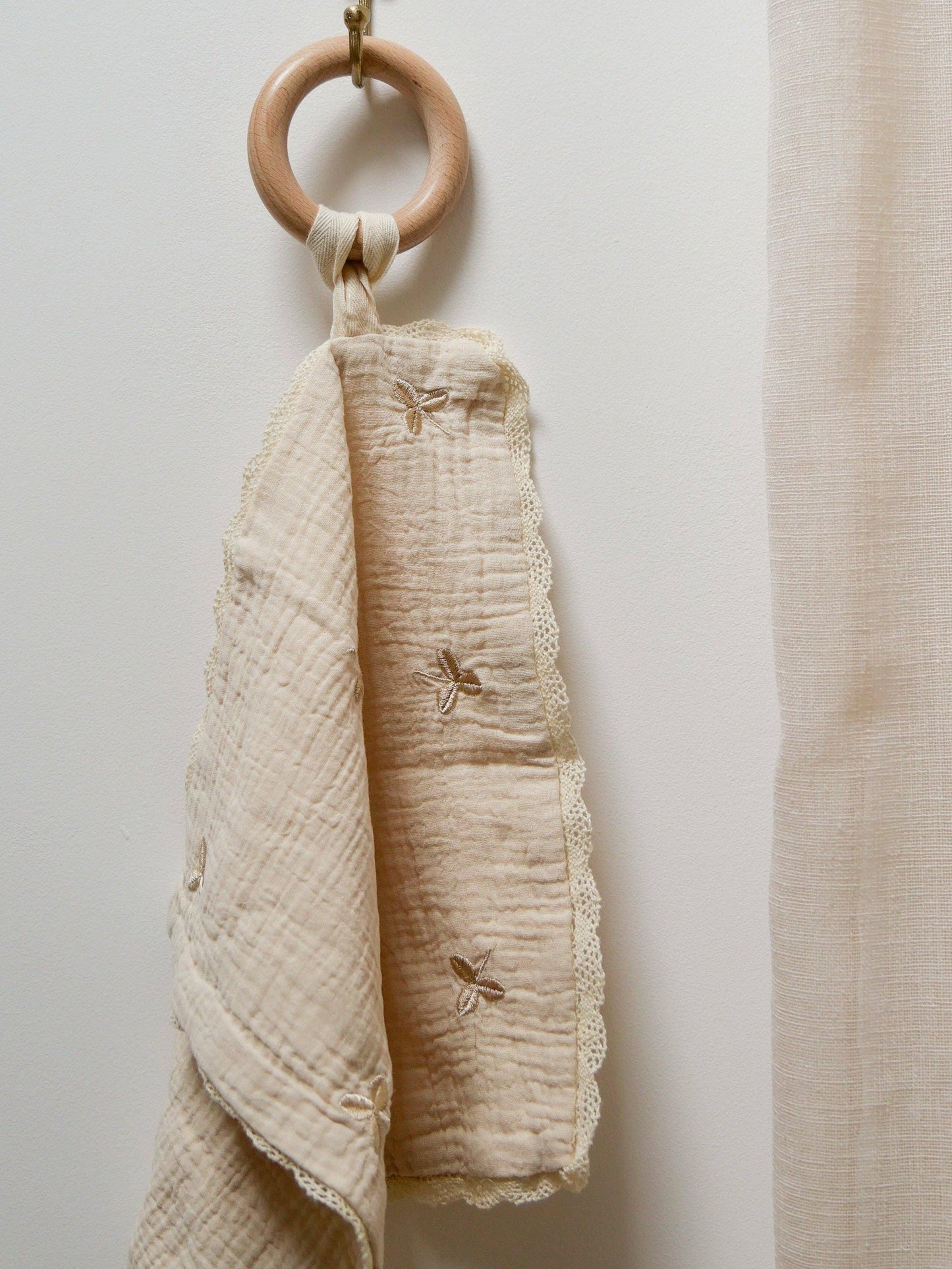 Embroidered Clover Baby Snuggle Cloth