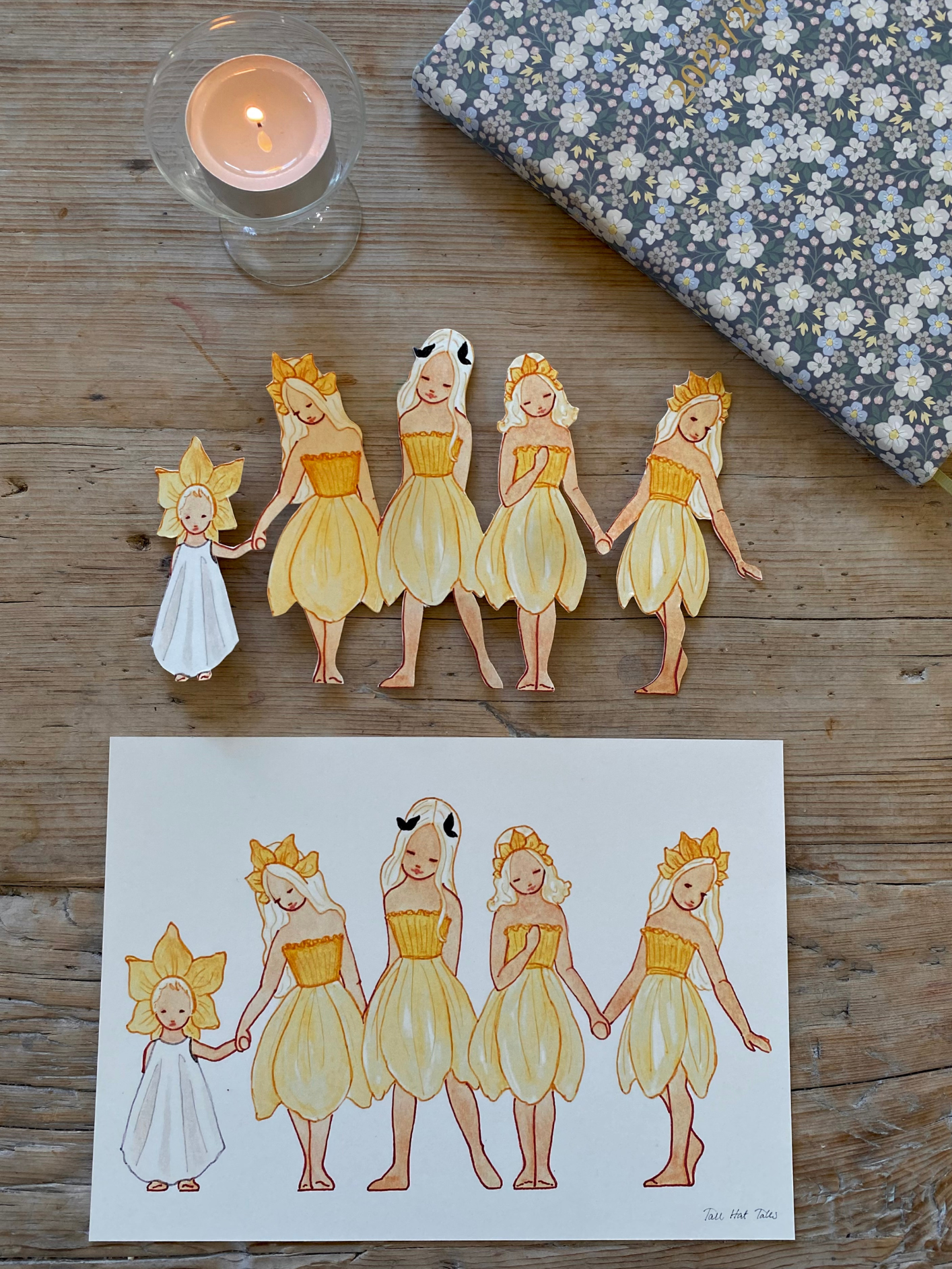 Daffodil Girls Paper Decoration