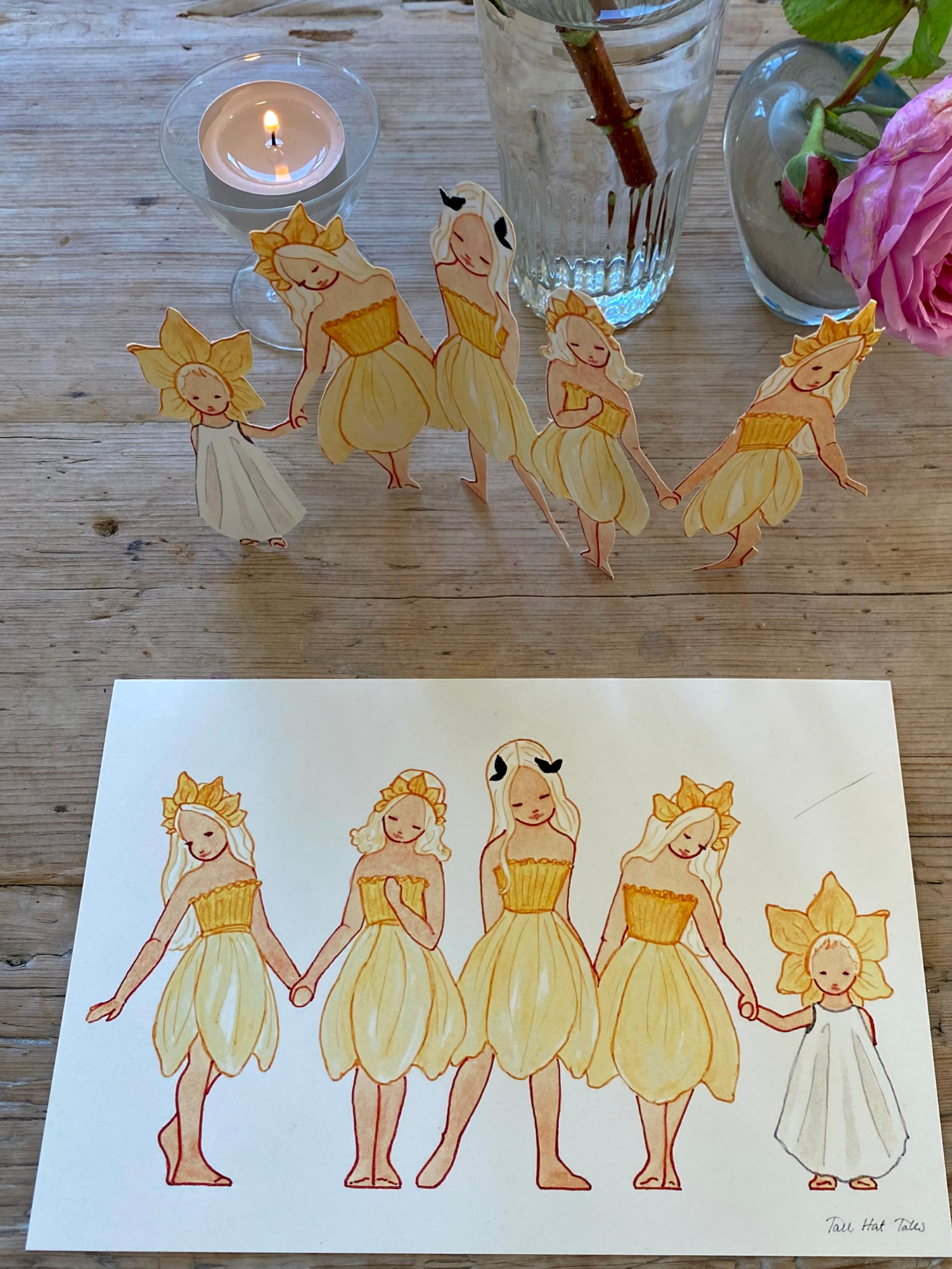 Daffodil Girls Paper Decoration