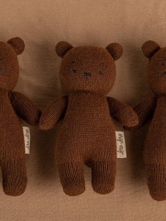Alpaca Wool Teddy Bear, Handmade & Fairtrade