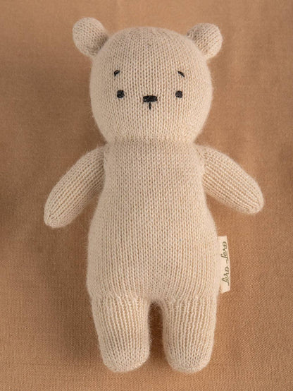 Alpaca Wool Teddy Bear, Handmade & Fairtrade