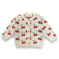 Cherry Vibes Cardigan, 100% Organic Cotton
