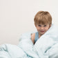 Duvet Cover & Pillow, Aquachecks, Light Woven Fabric