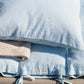 Duvet Cover & Pillow, Aquachecks, Light Woven Fabric