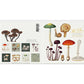 Flora Danica Mushrooms, Square Card Folder, 8 Double Cards & Envelopes, 15×15 cm, Gold Print