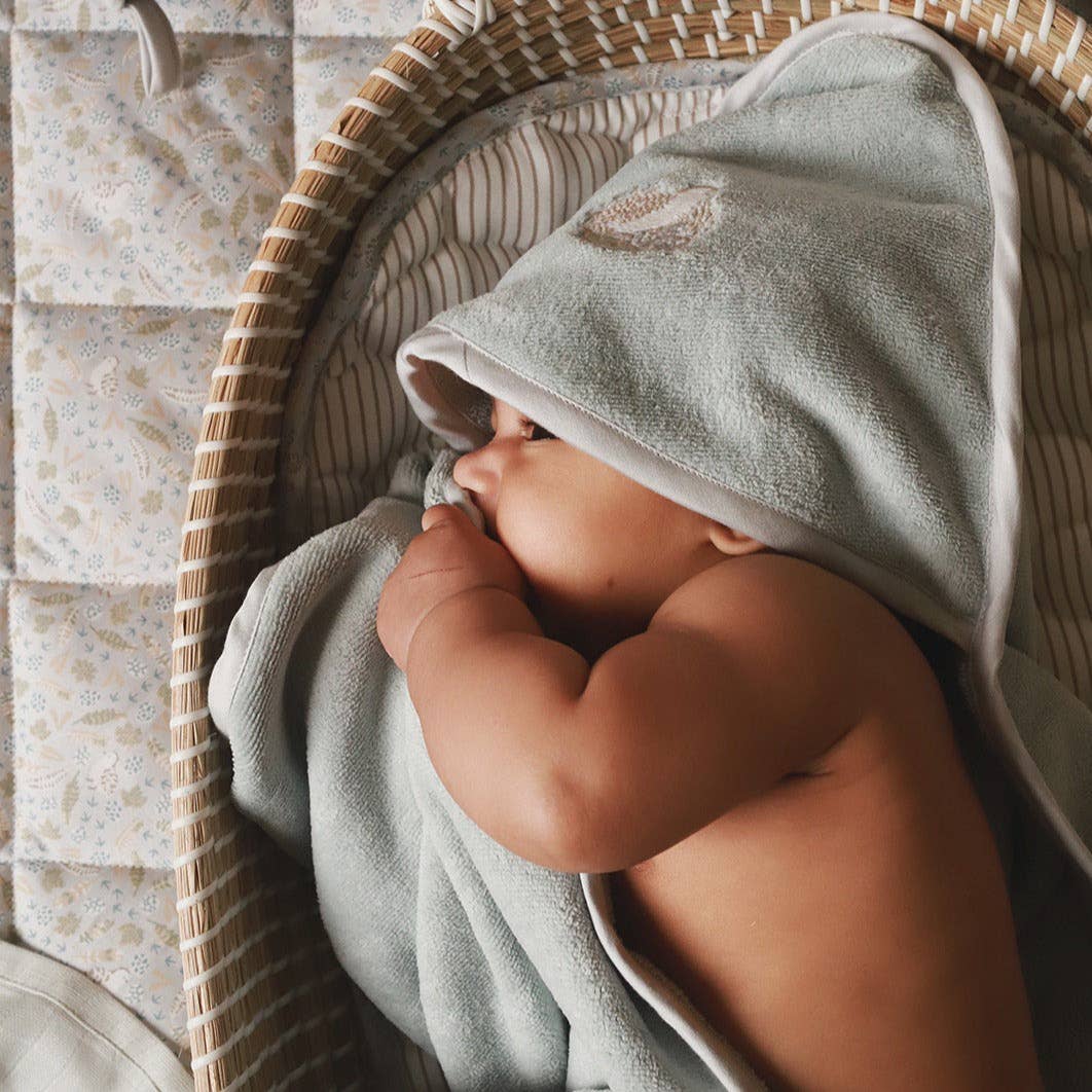 Hooded Baby Towel, Quail