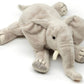Elephant Plush, Lying, 27 cm, Super Soft & Recycled Filling