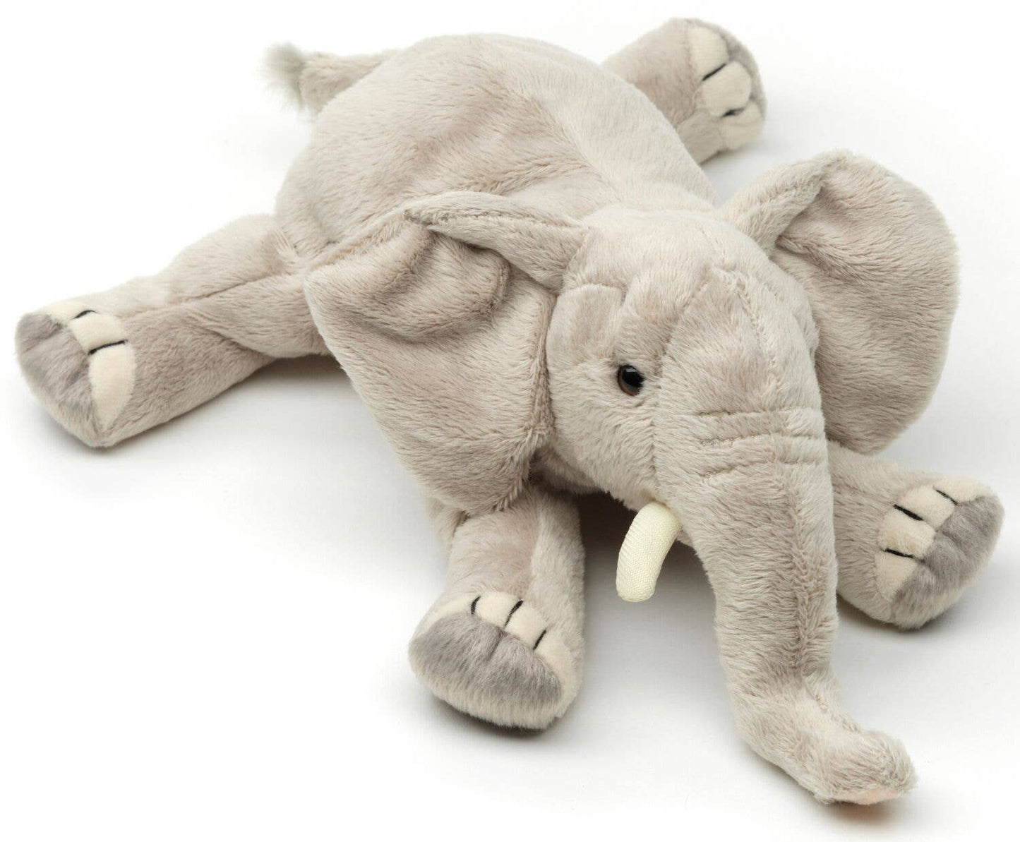 Elephant Plush, Lying, 27 cm, Super Soft & Recycled Filling