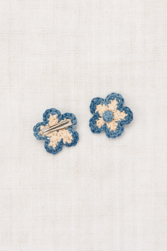 Misha & Puff, Medium Flower Clip Set, Bisque