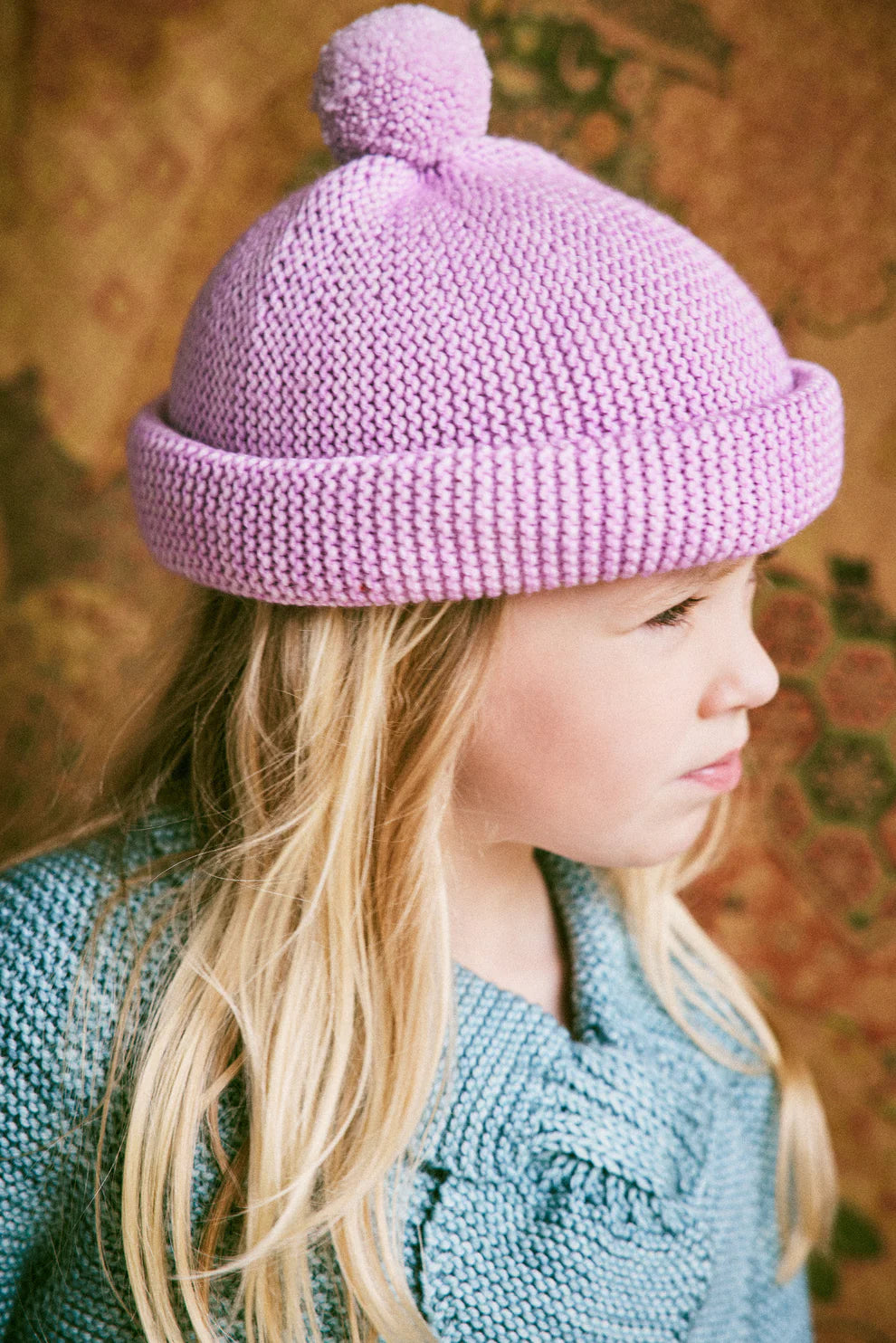 Misha & Puff, Kids Hat, Garter, Pink Lilac