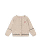 Eli Knit Cardigan, Off White Melange