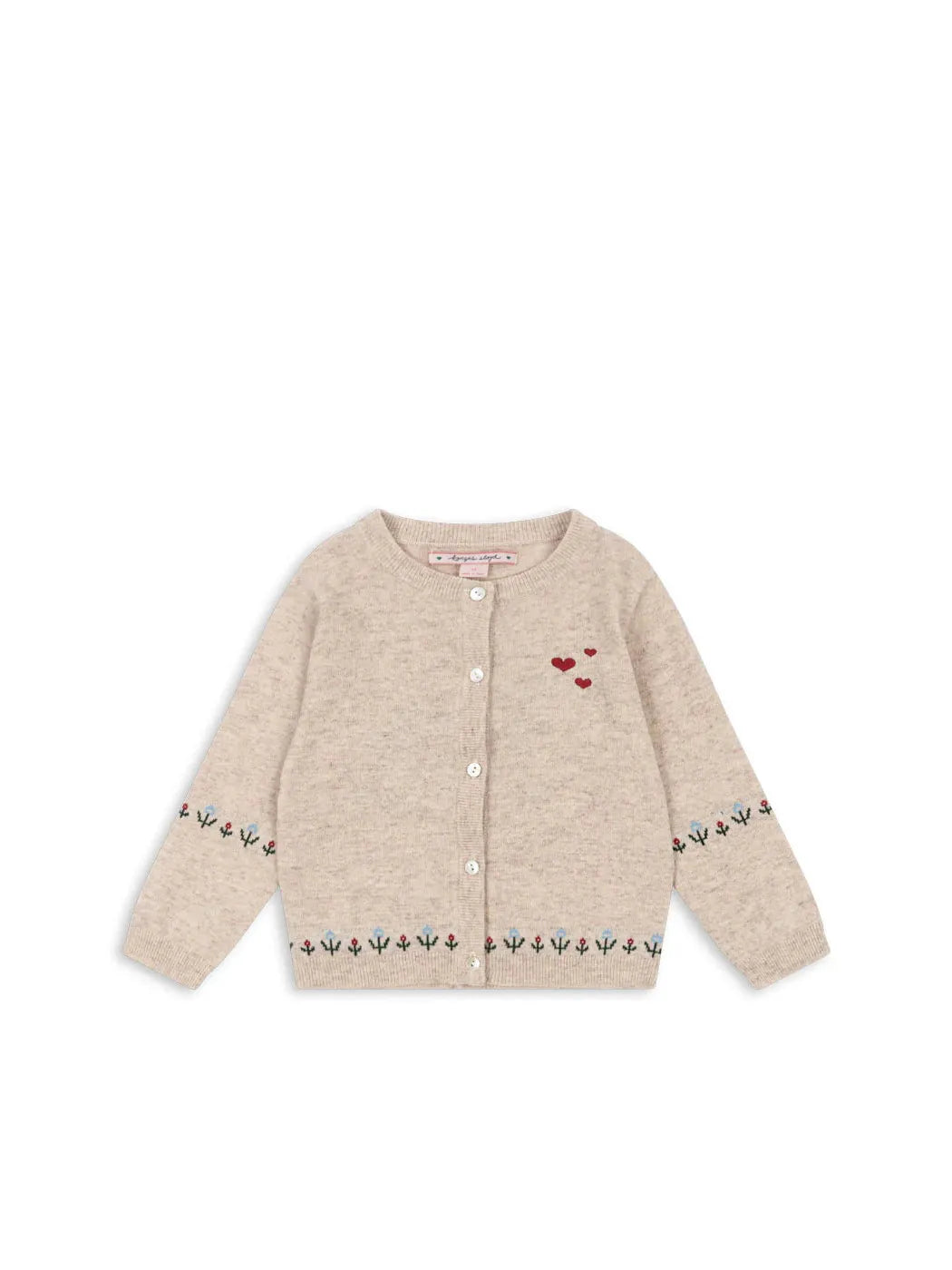 Eli Knit Cardigan, Off White Melange