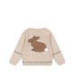 Eli Knit Cardigan, Off White Melange