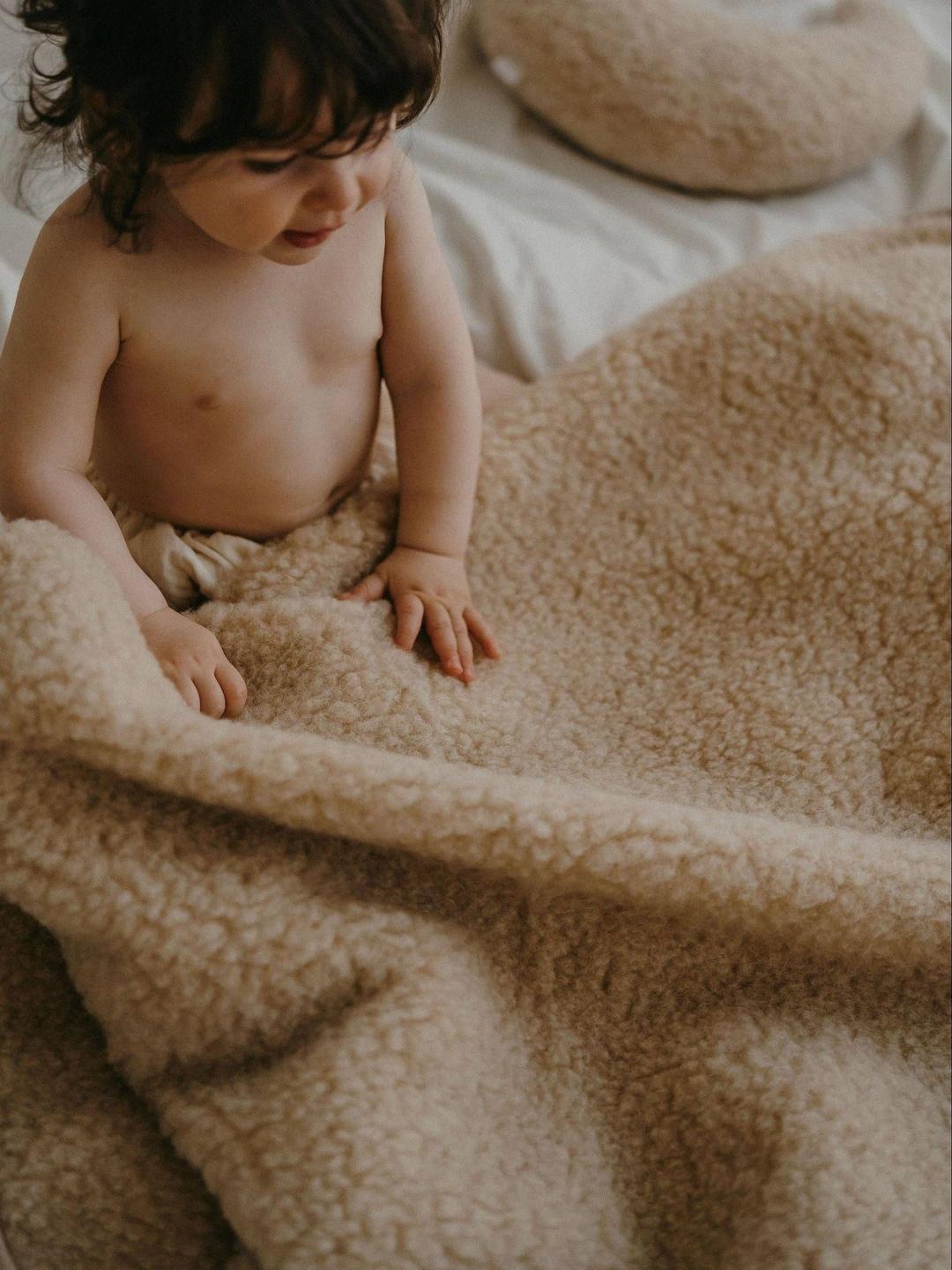 Sierra Blanket, 100% Natural Wool, 80x100cm