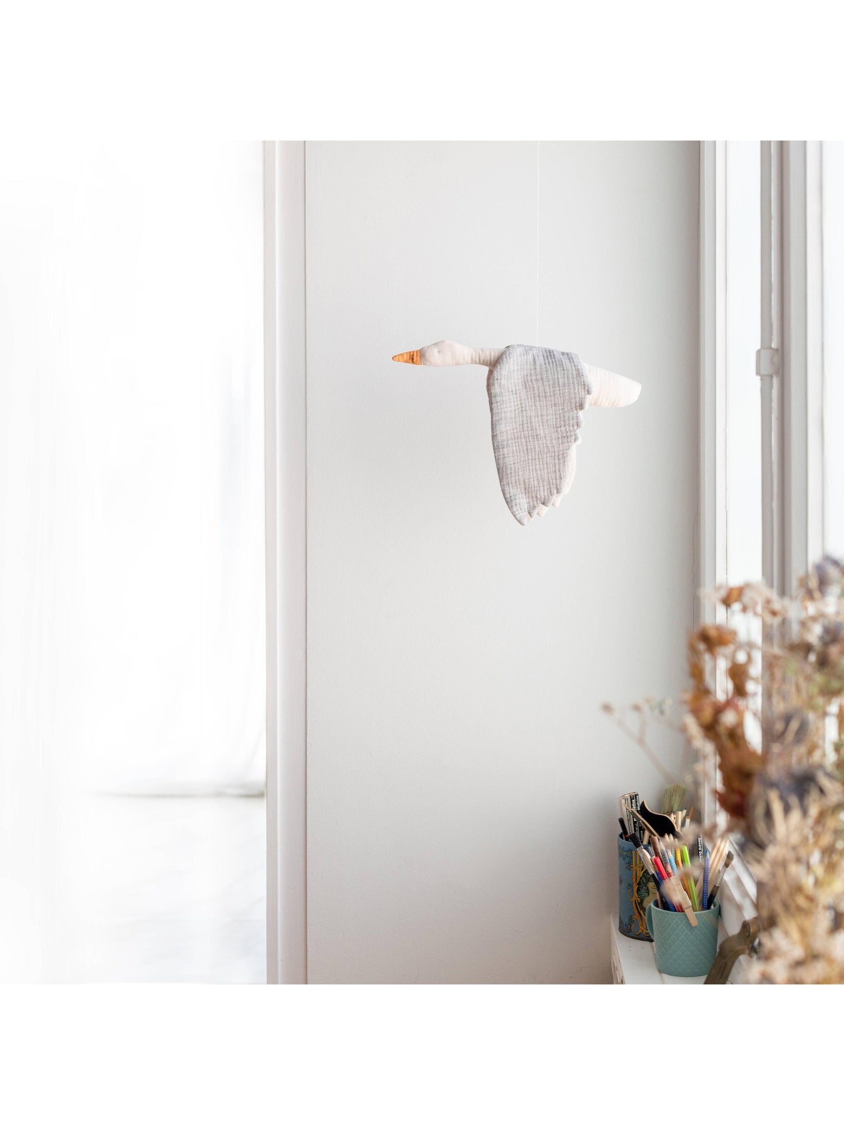 Fabric Bird - Grey