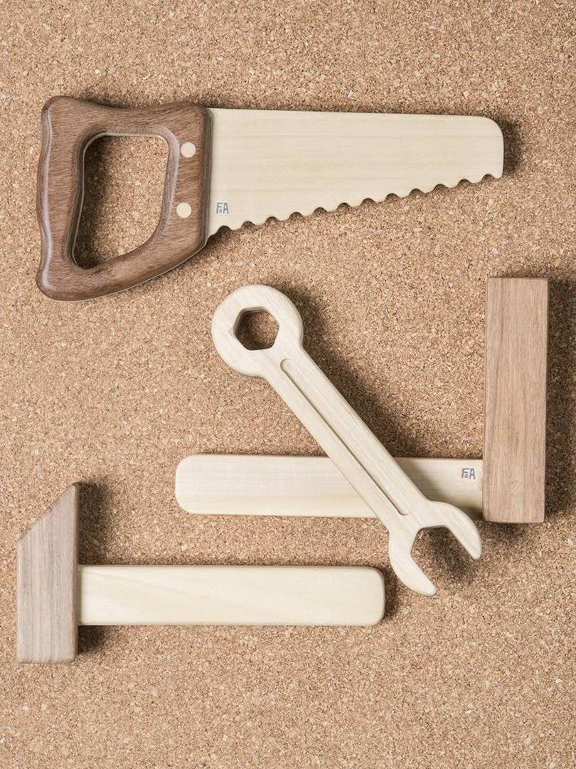 Fanny & Alexander, Wooden Tool Set, Classic Pretend Play Toys
