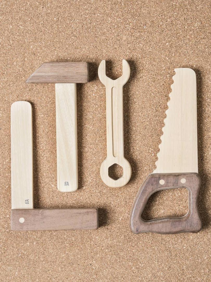 Fanny & Alexander, Wooden Tool Set, Classic Pretend Play Toys