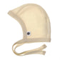 Merino Wool Baby Tie Hat, Natural, Soft Newborn Bonnet