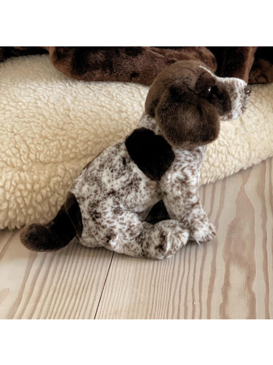 German Wirehaired Puppy, 30 cm, Realistic Plush Toy