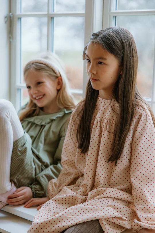 Girls Dress, Ines, Red Dot