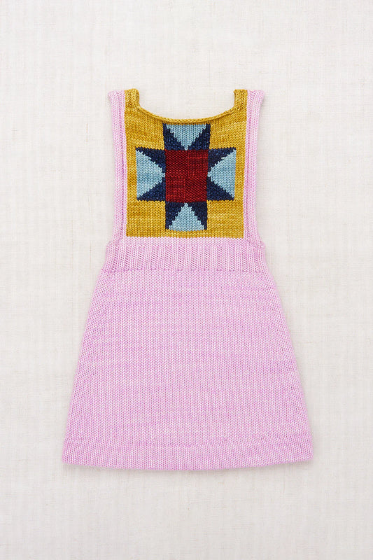 Misha & Puff, Girls Dress, Pinafore, Quilt, Pink Lilac